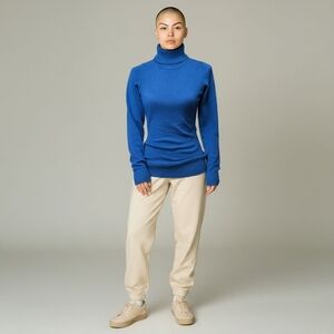 French Connection Vibrant Blue Turtleneck Sweater